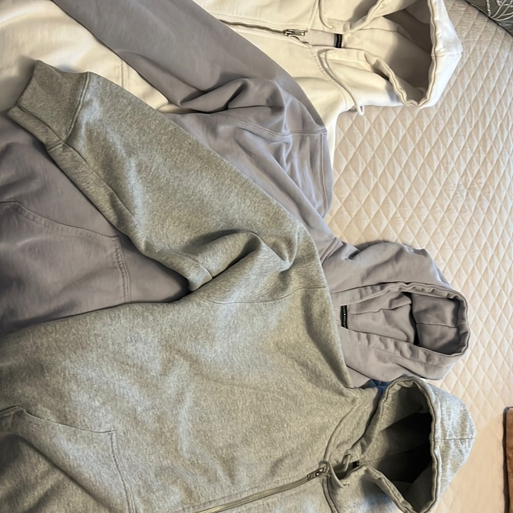 3 Brandy Melville hoodies - size large.